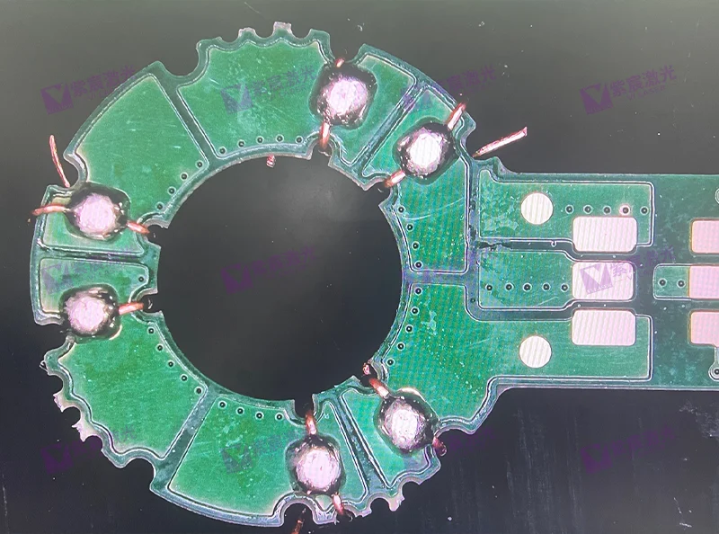 微型电机pcb焊漆包线