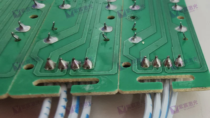 按键pcb板排线激光焊接